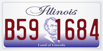 IL license plate B591684