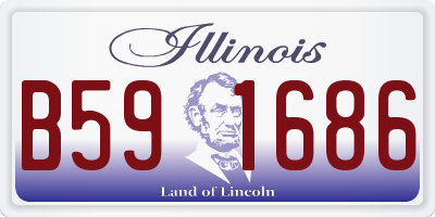 IL license plate B591686