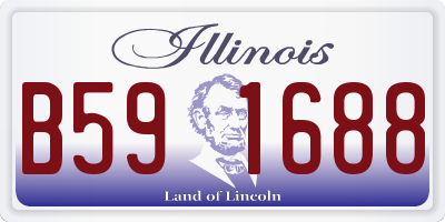 IL license plate B591688