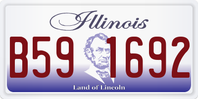 IL license plate B591692