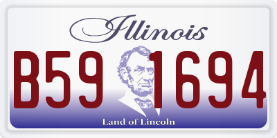 IL license plate B591694
