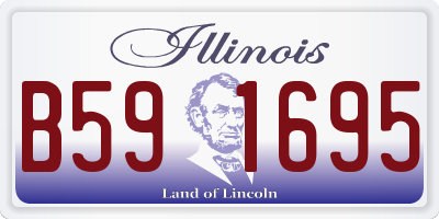 IL license plate B591695