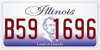 IL license plate B591696