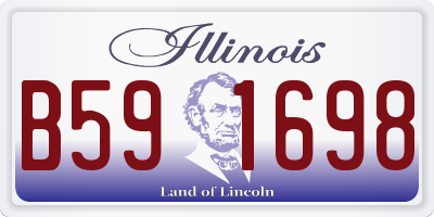 IL license plate B591698