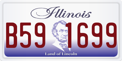 IL license plate B591699