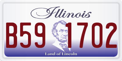 IL license plate B591702