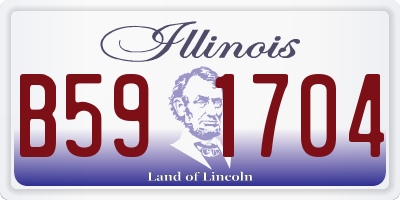IL license plate B591704