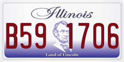 IL license plate B591706