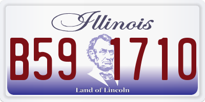 IL license plate B591710