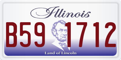 IL license plate B591712