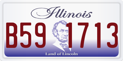 IL license plate B591713