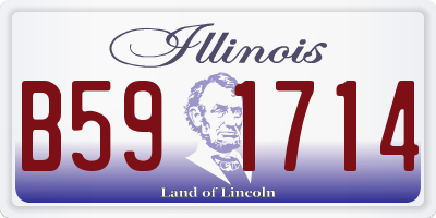IL license plate B591714