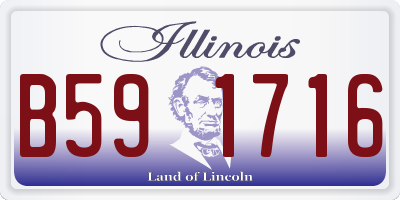 IL license plate B591716