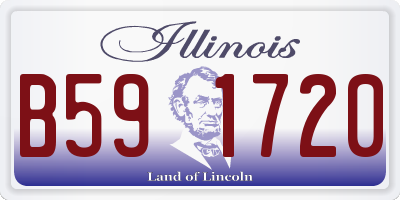 IL license plate B591720