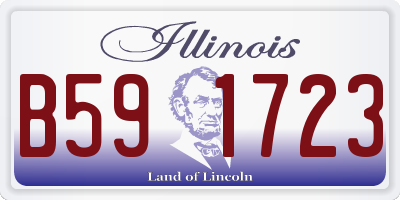 IL license plate B591723