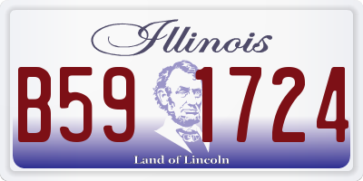 IL license plate B591724