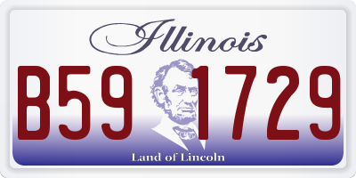 IL license plate B591729