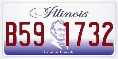 IL license plate B591732