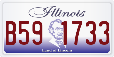 IL license plate B591733
