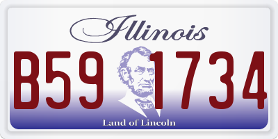IL license plate B591734