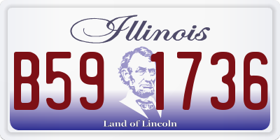 IL license plate B591736
