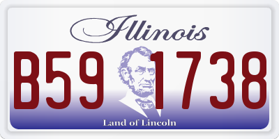 IL license plate B591738