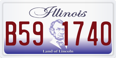 IL license plate B591740
