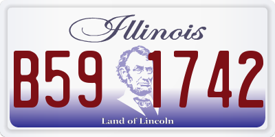 IL license plate B591742