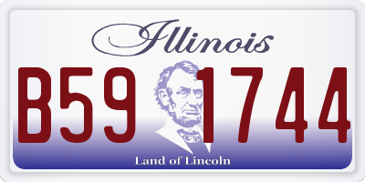 IL license plate B591744