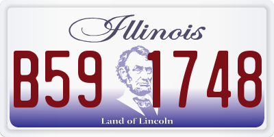 IL license plate B591748