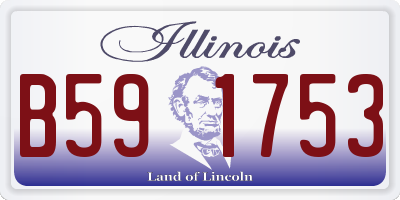 IL license plate B591753