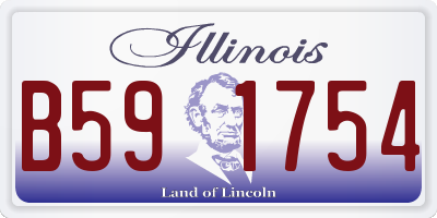 IL license plate B591754