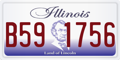 IL license plate B591756