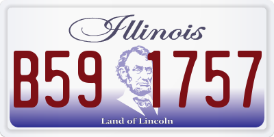IL license plate B591757