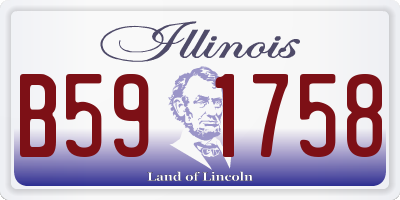 IL license plate B591758
