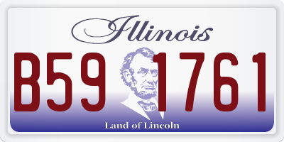 IL license plate B591761
