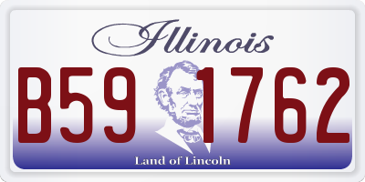 IL license plate B591762