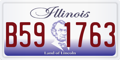 IL license plate B591763