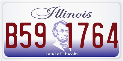 IL license plate B591764