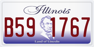 IL license plate B591767