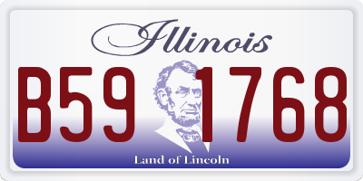 IL license plate B591768