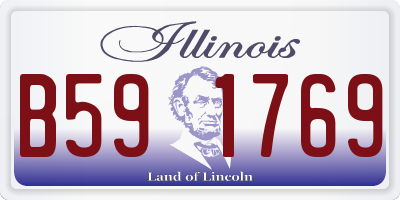 IL license plate B591769