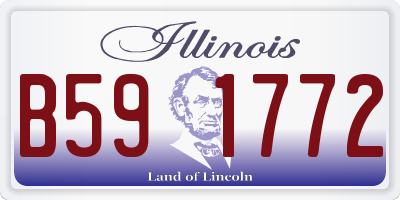 IL license plate B591772