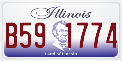 IL license plate B591774
