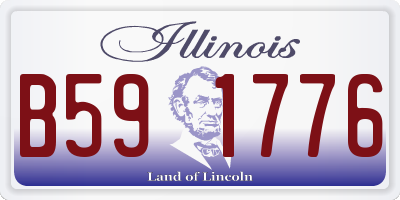 IL license plate B591776