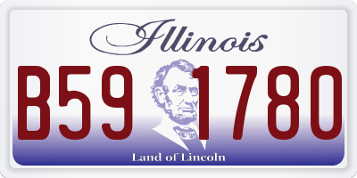 IL license plate B591780