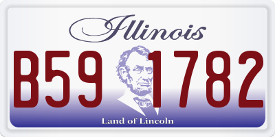 IL license plate B591782
