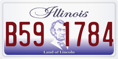 IL license plate B591784