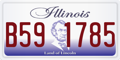 IL license plate B591785