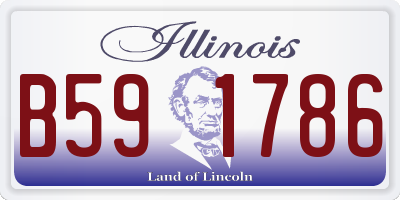 IL license plate B591786